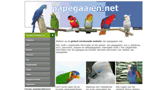 Desktop Screenshot of papegaaien.net